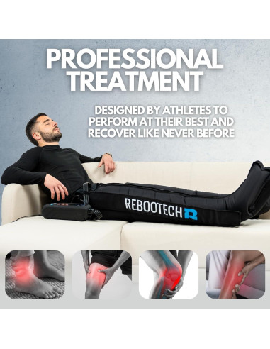 Masajeador de Piernas REBOOTECH ELITE Compresión Aire Tamaño M