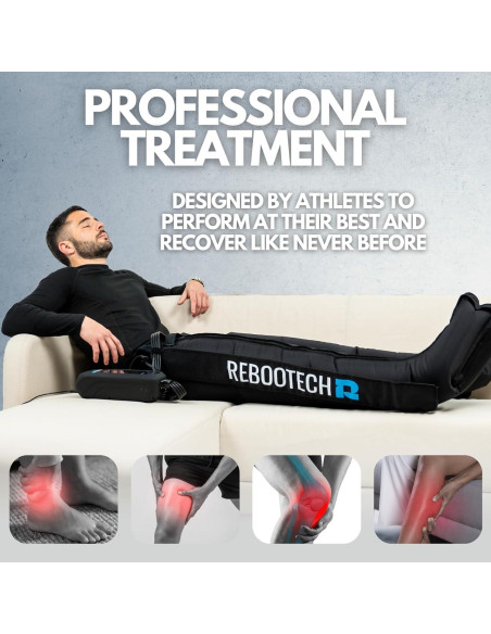 Masajeador de Piernas REBOOTECH ELITE Compresión Aire Tamaño M