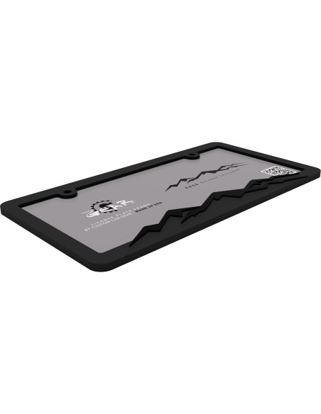 Marco de Placa de Licencia Montaña Custom Car Gear Negro