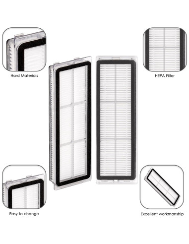 Filtro HEPA 4 Piezas Compatible Dreame L10s Ultra Pro