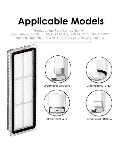 Filtro HEPA 4 Piezas Compatible Dreame L10s Ultra Pro