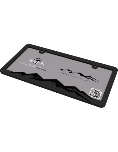 Marco de Placa de Licencia Montaña Custom Car Gear Negro