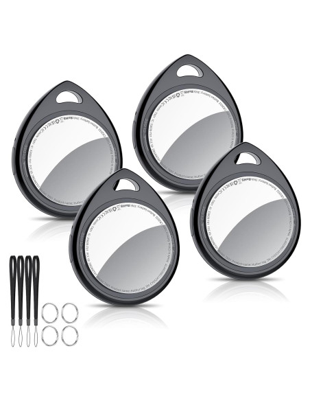 Etiquetas Air Tracker QCOQ - Paquete de 4, Bluetooth 5.3, 100dB