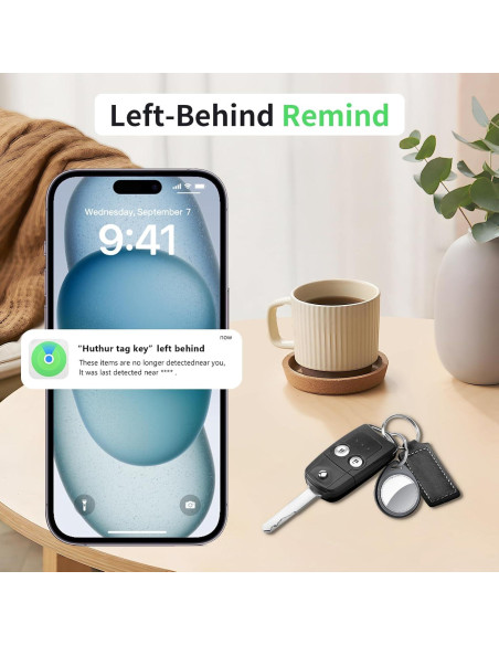 Etiquetas Air Tracker QCOQ - Paquete de 4, Bluetooth 5.3, 100dB