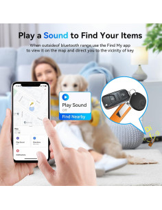 Etiquetas Bluetooth Delumu - Paquete de 4, Rastreador iOS 2