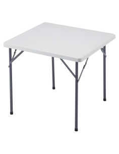 Mesa Plegable Cuadrada KAIHAOWIN 78.74 cm Blanca para Eventos
