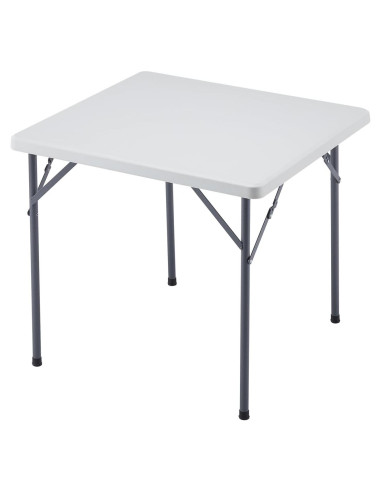 Mesa Plegable Cuadrada KAIHAOWIN 78.74 cm Blanca para Eventos