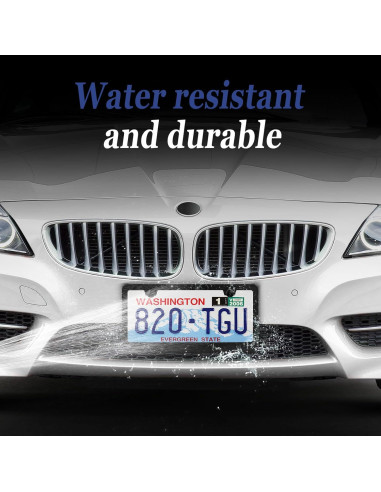 Paquete de 2 Marcos de Placa de Licencia OKLPF Aluminio Negro