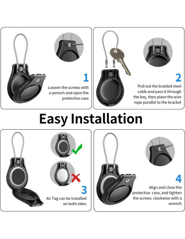 Funda de bloqueo impermeable Genérico para llavero - 4 unidades