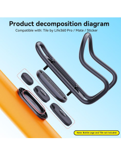 Soporte para Bicicleta CITYWAY para Tile Pro/Mate/Sticker IPX8 2