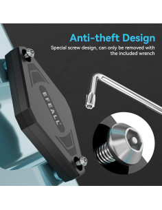 Soporte para bicicleta EFEALL para AirTag oculto negro 2