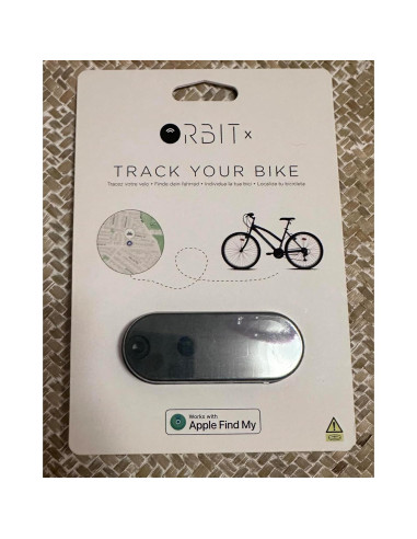 Rastreador de Bicicleta Orbit Velo con Apple Find My - Impermeable