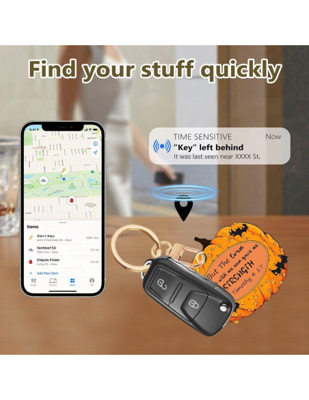 Funda de llavero GPS Genérico de cuero PU anti-pérdida