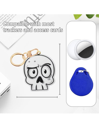 Funda de llavero de cuero Genérico para GPS y tarjetas de acceso