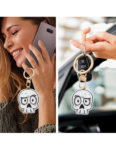 Funda de llavero de cuero Genérico para GPS y tarjetas de acceso