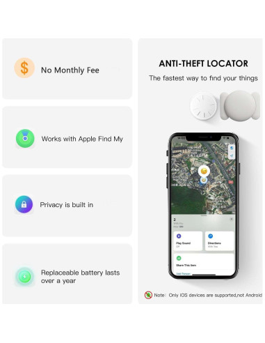 Rastreador GPS para Vehículos HONGTOP H Sin Suscripción - Blanco