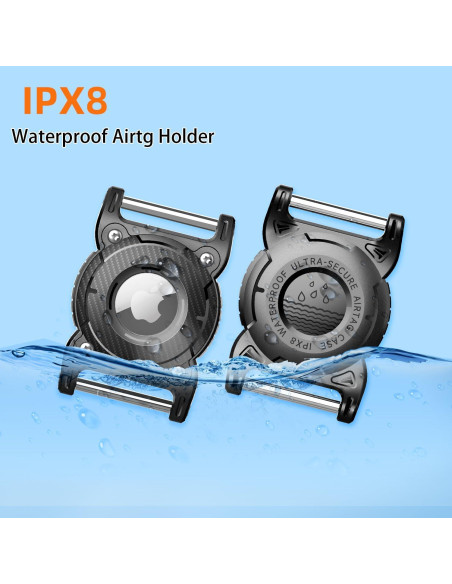 Soporte de Collar para Perro AirTag Sichy Rojo Impermeable IPX8