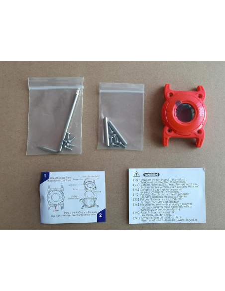 Soporte de Collar para Perro AirTag Sichy Rojo Impermeable IPX8