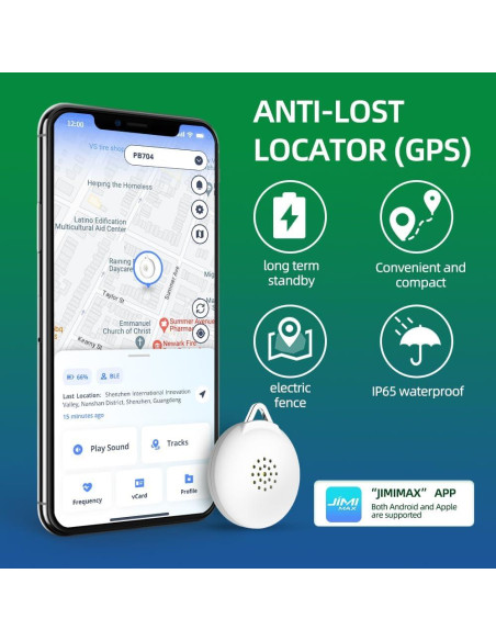 Etiqueta de Rastreo JimiIOT Compacta Bluetooth IP65