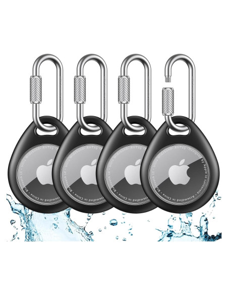 Soporte AirTag UNBREAKcable - 4 Fundas TPU Impermeables