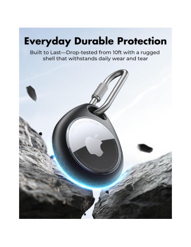 Soporte AirTag UNBREAKcable - 4 Fundas TPU Impermeables