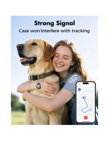 Soporte AirTag UNBREAKcable - 4 Fundas TPU Impermeables