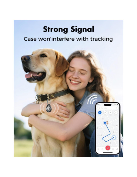 Soporte AirTag UNBREAKcable - 4 Fundas TPU Impermeables