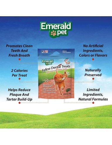 Galletas Dentales para Gatos Emerald Pet - Salmón 85 g