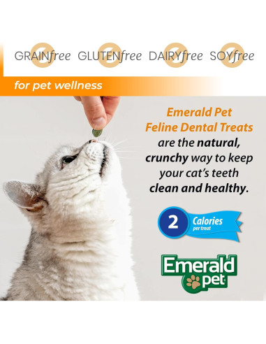 Galletas Dentales para Gatos Emerald Pet - Salmón 85 g
