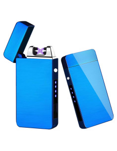 Encendedor eléctrico recargable ZOIPPDMS Z12 azul a prueba de viento