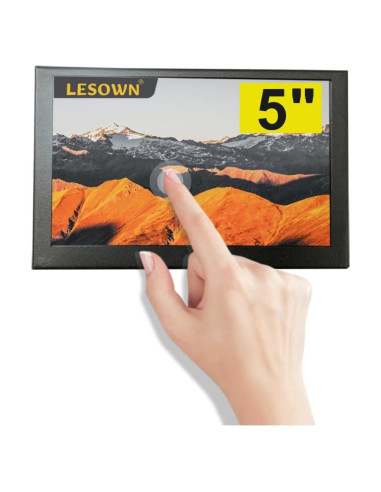 Mini Monitor Portátil 5" LESOWN IPS 800x480 Táctil