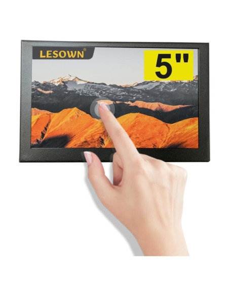 Mini Monitor Portátil 5" LESOWN IPS 800x480 Táctil