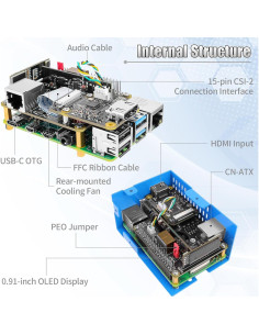 Servidor de Control Remoto FPVERA para Raspberry Pi 4B - HDMI, PoE, Carcasa Metal 2