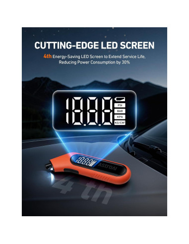 Medidor de Presión de Neumáticos Digital AstroAI 3-300 PSI