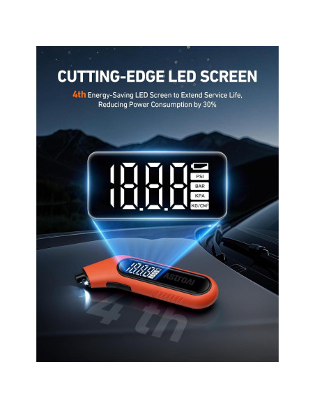 Medidor de Presión de Neumáticos Digital AstroAI 3-300 PSI