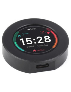 Placa MCU Waveshare RP2350 con LCD 1.28" IPS y Caja Metal