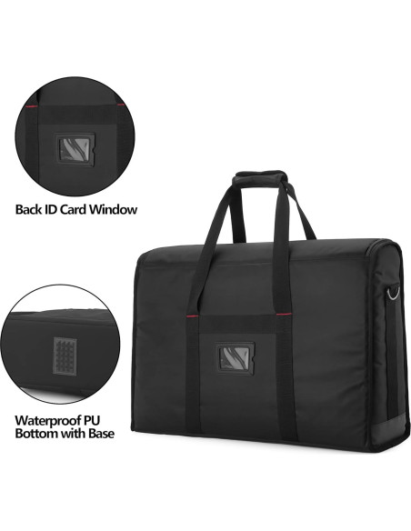 Funda Acolchada para Monitor Trunab 24" Negro - Soporta 2 Pantallas