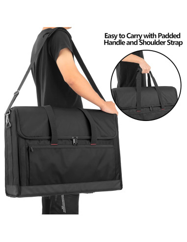 Funda Acolchada para Monitor Trunab 24" Negro - Soporta 2 Pantallas