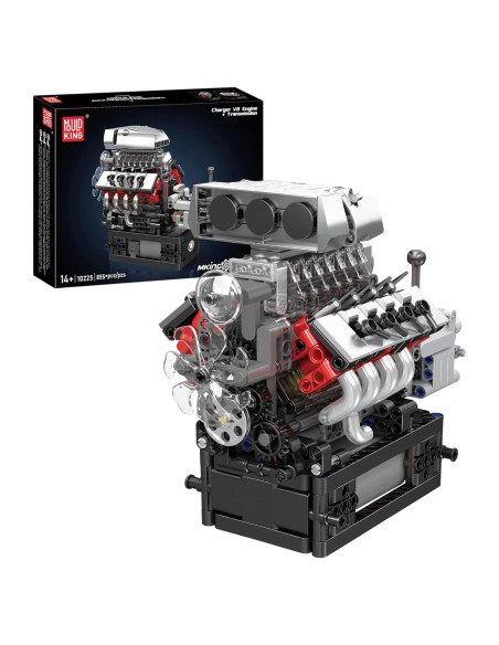 Kit de Motor V8 Mould King 10225 - 855 Piezas STEM para Niños