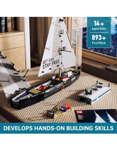 Mould King Velero Moderno 10194 - Kit de Construcción 893 Pcs 2