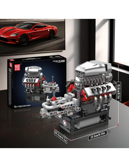 Kit de Motor V8 Mould King 10225 - 855 Piezas STEM para Niños