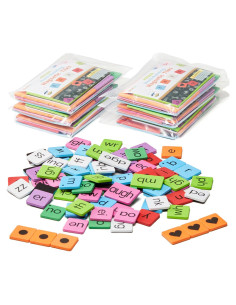 Juego de 6 Azulejos Magnéticos de Letras para Fonética