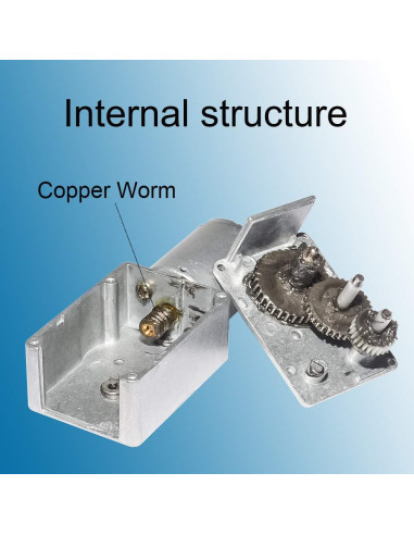 Motor de Engranaje DC 12V 0.6RPM BBQ Driver 25kg.cm