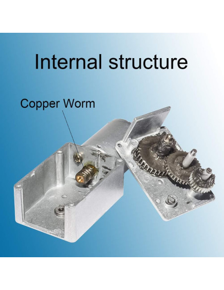 Motor de Engranaje DC 12V 0.6RPM BBQ Driver 25kg.cm