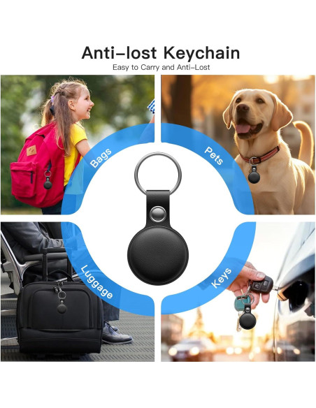 Funda Protectora para Rastreador Bluetooth MiLi - Antirayaduras y a Prueba de Golpes - Negro