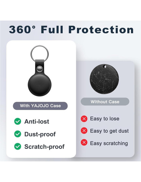 Funda Protectora para Rastreador Bluetooth MiLi - Antirayaduras y a Prueba de Golpes - Negro