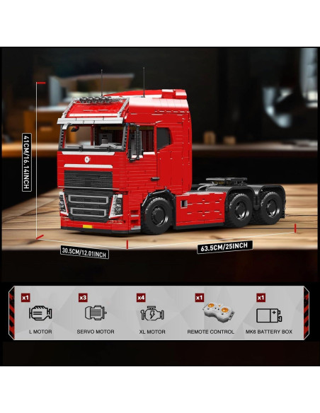 Mould King 19015S Camión Tractora RC 4868 Piezas Motor Control