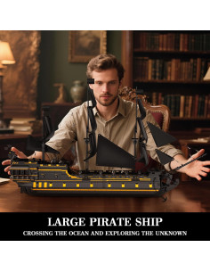 Bloques de Construcción Mould King 13186 Barco Pirata 5266PCS 2