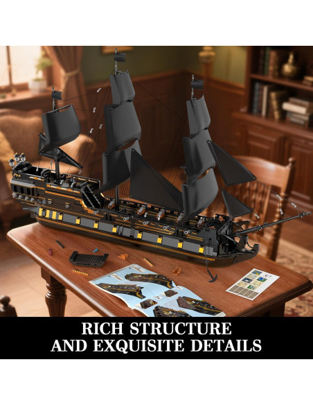 Bloques de Construcción Mould King 13186 Barco Pirata 5266PCS
