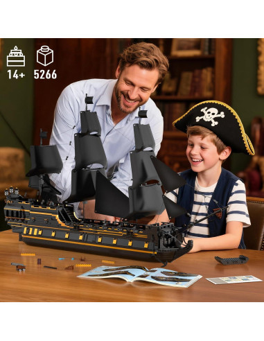 Bloques de Construcción Mould King 13186 Barco Pirata 5266PCS